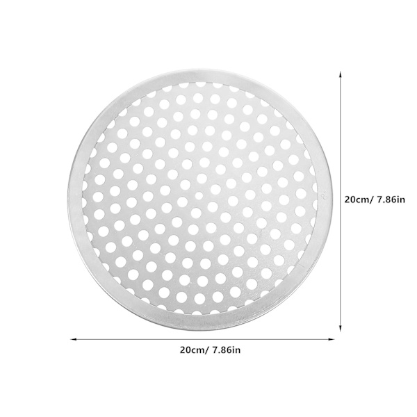 1 st Pizzaform Bakform med Hål Aluminiumlegering Bakplåt Köksredskap