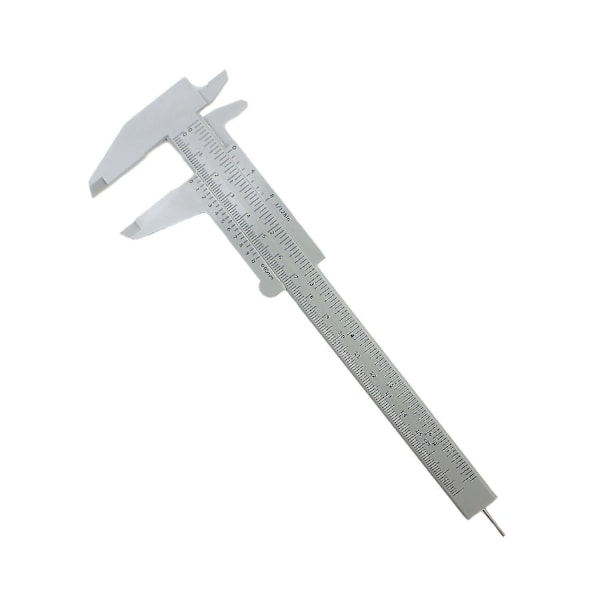6 tum 150 mm Mini Caliper Dubbel Skala Plast Vernier För Smycken Skjutmått Linjal Mätverktyg 5 st (grå)