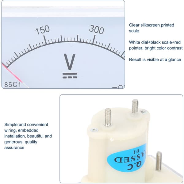 85C1 Analoginen volttimittari DC-volttimittari DC 0-450V
