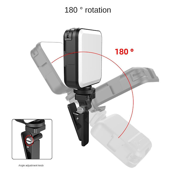 Fl02 Mini Kamera Fyll Lys Led Live Selfie Lys Mobiltelefon Datamaskin Fyll Lys Videokonferanse