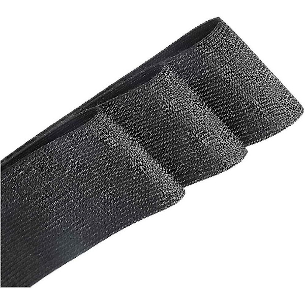 Elastisk för sömnad. 5 meter stretch gummiband (svart. 5m x 40mm)