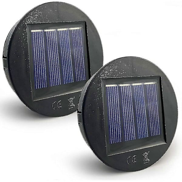 Udskiftningssolcellelamper 8 cm diameter, 2-pak