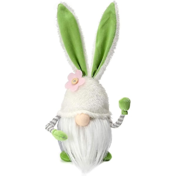 Gnome Bunny Vår Gnome Påsk Högtidsdekoration Gnome Plysch Hantgjord Kanin Present Ray