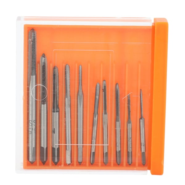 10 st Hss M1 M1.2 M1.4 M1.6 M1.7 M1.8 M2 M2.5 M3 M3.5 Mini gängtapp borr maskin metrisk gängtapp