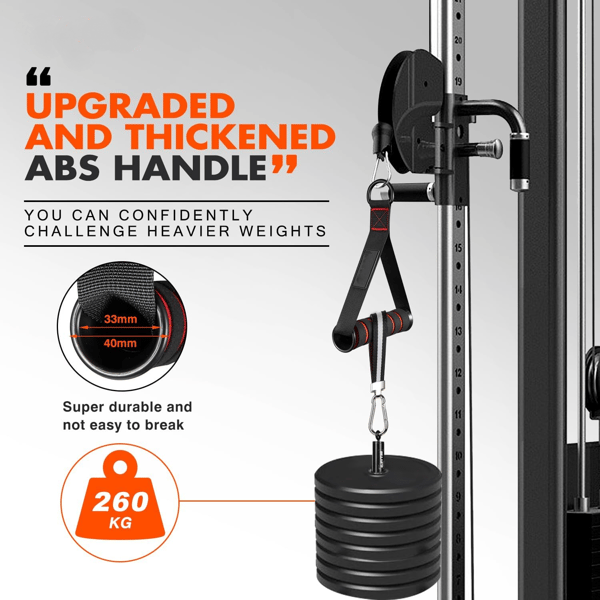 Workout Handles - Premium Replacement Equipment for Pilates, Yoga & Strength Training Ergonomic Pull Handles