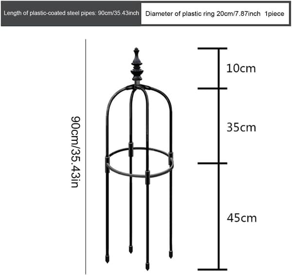 Garden Support Obelisk - Metal Climbing Plant Support - Tower Vine Support 90/120/150cm