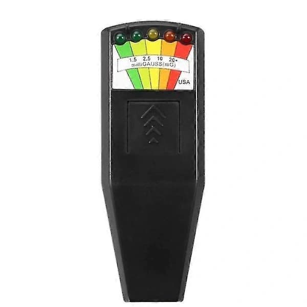 K2 EMF-detektor med lydalarm og LED-display til paranormale undersøgelser og hjemmebrug, sort, 1 stk. black 1pcs