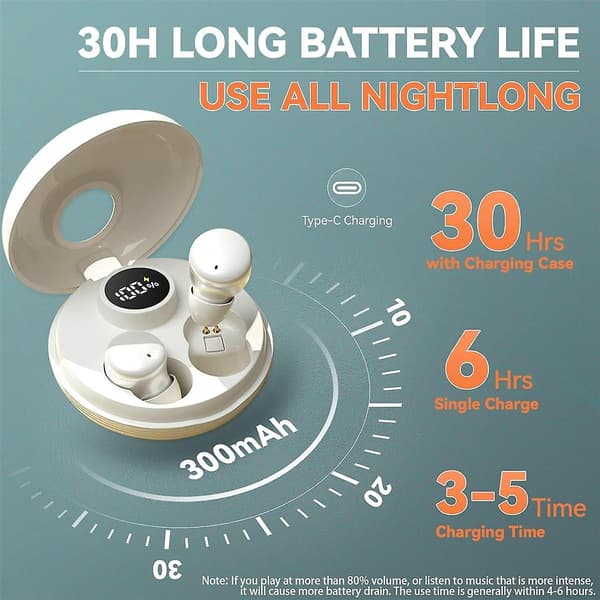 Sleep Earbuds Trådløse Bluetooth Earbuds Mini Tiny Sleep Buds Til Søvn Støjblokering Trådløs