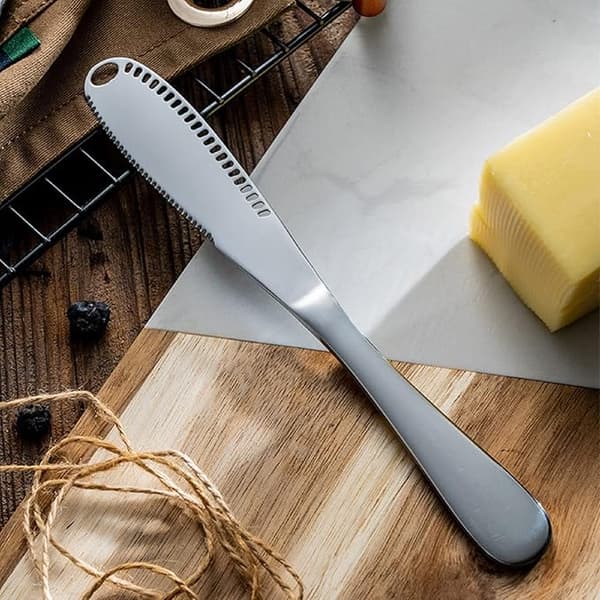 Sæt med 3 smørknive i rustfrit stål