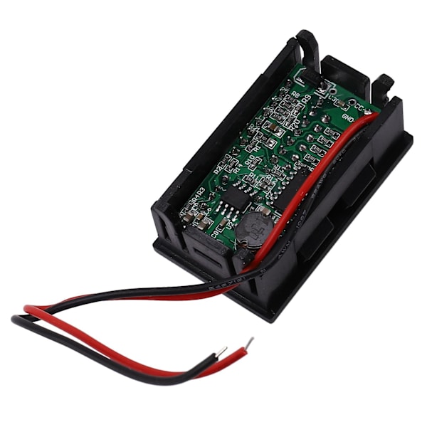 2x Rød LED Digital Display Voltmeter Mini Spændingsmåler Volt Tester Panel Til Dc 12v Biler Usb 5v2a