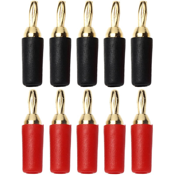 5 par (10 stk) 2,5 mm bananplugger