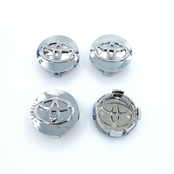 Toyota 4x62mm hjulkapslar med silverlogo