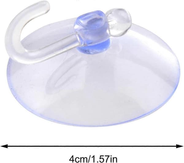 Mini Sugproppskrokar - Transparent Starkt Grepp för Badrum & Kök