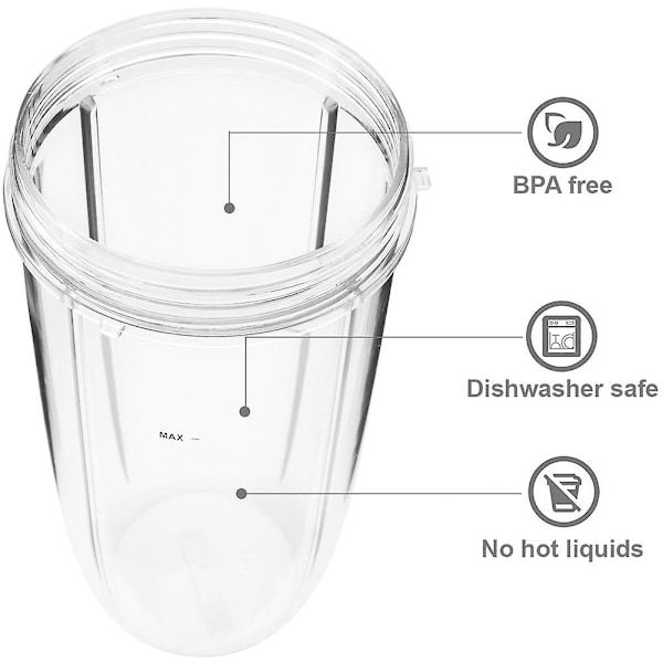24oz kupit lisävarusteisiin 600w 900w tehosekoitin mehumaija sekoitin ()