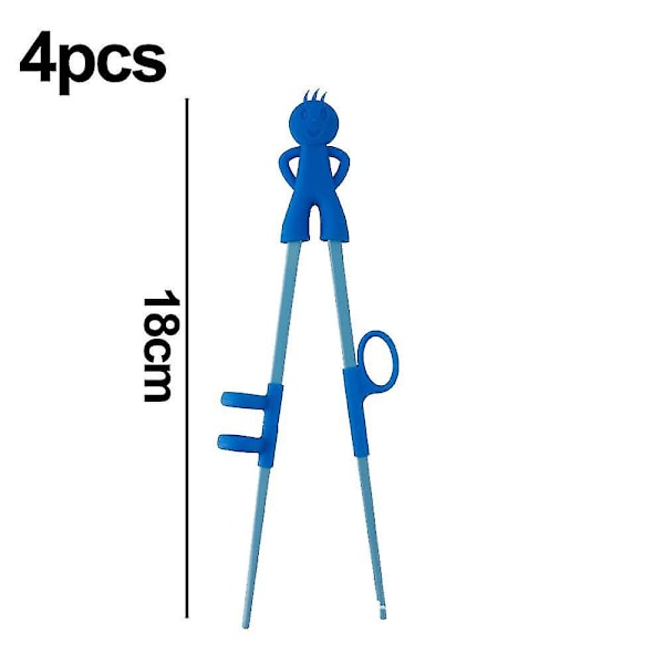 4 stk. børne spisepinde, hjælpepinde til børn, træning
