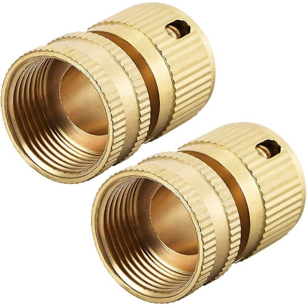 3/4\" G Hunn Messing Hurtigkoblinger Adaptere Hage Slange Kobling 2stk
