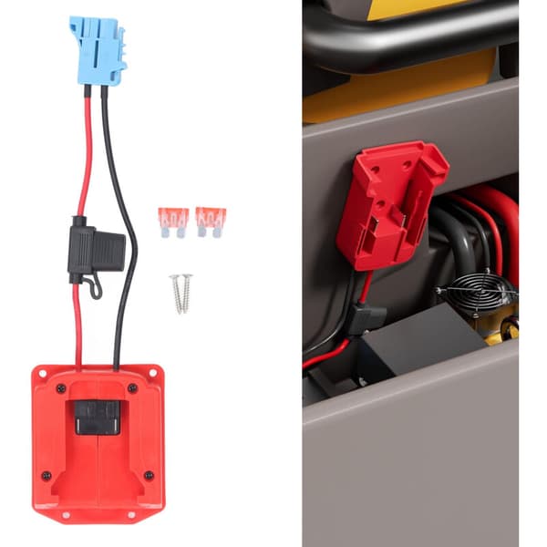 Børnelegetøjs Batteriadapter 18V Konverter til Peg Perego 48-11-1828 Blåt Stik