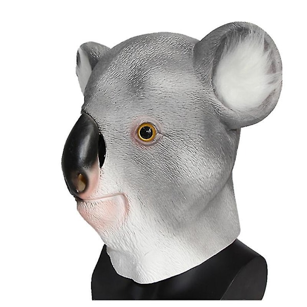 Livagtig Koala Maske Halloween Cosplay Fest Kostume Props Dyr Latex Hovedsæt