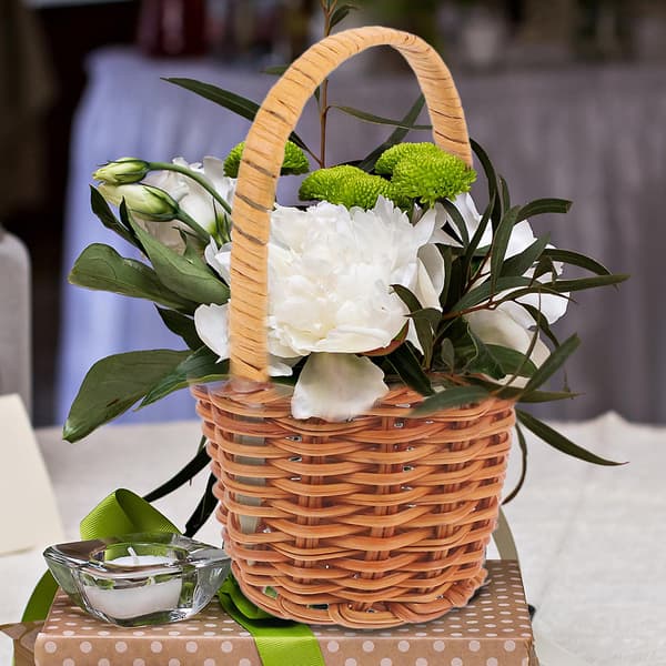 4 st Mini Flätade Korgar Miniatyr Blomkorg Mini Picknickkorg Mini Rottingkorgar