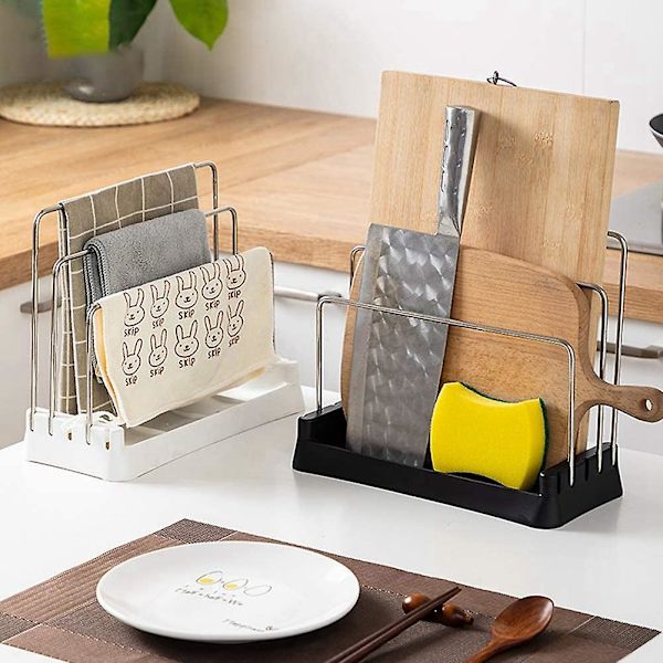 Skärbrädehållare, Organizer Pantry Rack Bakeware Holder Hackbräde Organizer Köksbänk