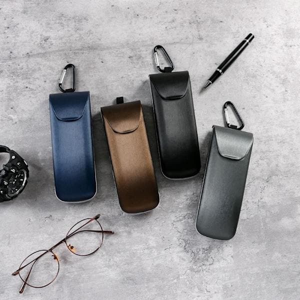 Eyeglass Case Sunglasses Case ETUI - high-quality gray grey grey