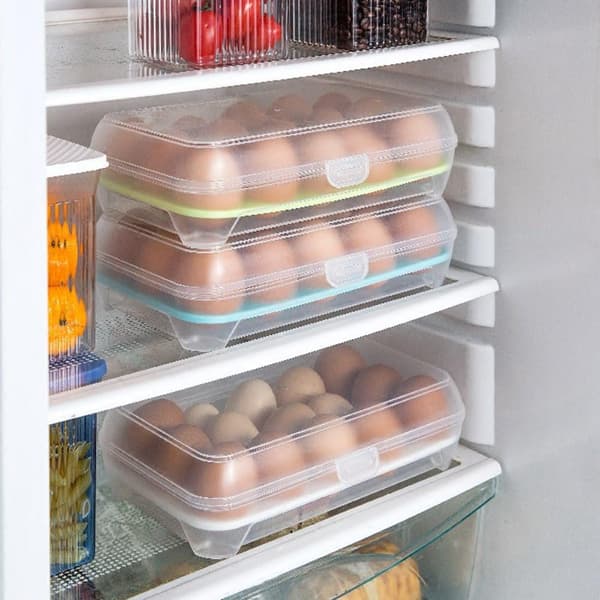 Eggboks Eggholder Matboks Plast Egg Oppbevaring 23*15*7cm