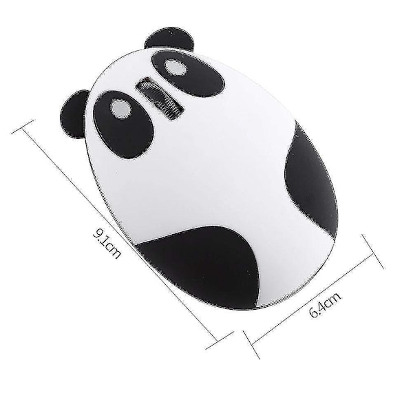 Sarjakuva Langaton Hiiri Lapsille - 1200dpi Langaton Optinen Hiiri Söpö Panda Ergonominen