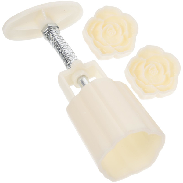 1 sæt tredimensionelle roseformede kageforme blomstermodellerende muffinforme