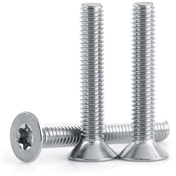 50 stk. M4 rustfri stål fladhoved maskinskruer (M4×30)