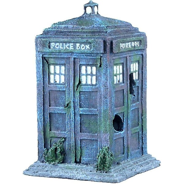 Sentry Fish Tank -koriste Poliisiasema Akvaariokoriste 4,1 x 3,9 x 6,69 tuumaa