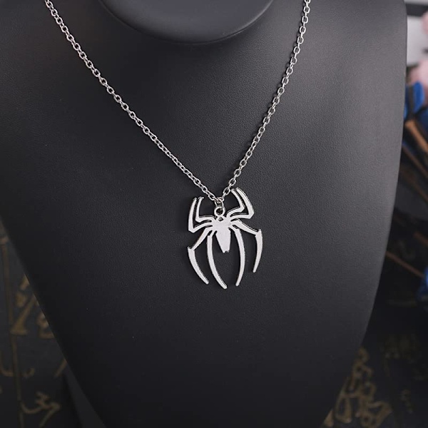 Hämähäkki riipus kaulakoru ruostumaton teräs kevyt Spiderman Charm korut naisille tytöille pojille lapsille