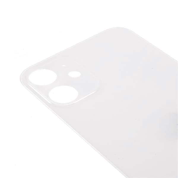 Batteridæksel til iPhone 12, reparationsdel (Standardversion med kamerahulsring) Multicolor Multicolor White