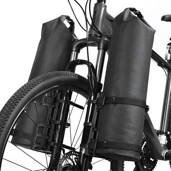 2 st Bärbar Vattentät Cykel Gaffel Väska Montering Säte Elektrisk Scooter Väska Montera Bas Cykel Fron