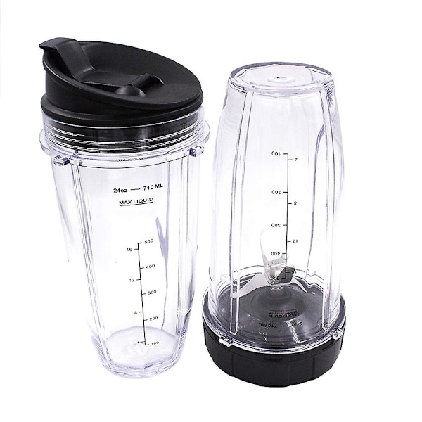 24oz ersättningskoppar kompatibla med Ninja Nutri Bn401, Bn701, Ss101, Bn400, Bn800, Bn801 Blender