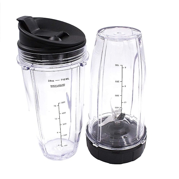 24oz udskiftningskopper kompatibel med Ninja Nutri Bn401, Bn701, Ss101, Bn400, Bn800, Bn801 Blender