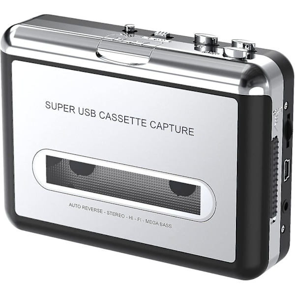 Digital Now! Portable Cassette Player / Cassette To Mp3 Converter Capture Cassettes To Mp3/cd Audio Via Usb