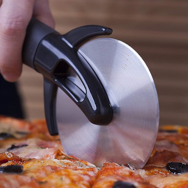 Pizza sykkel sykkelformet kutter rustfritt stål pizzakutterhjulrull