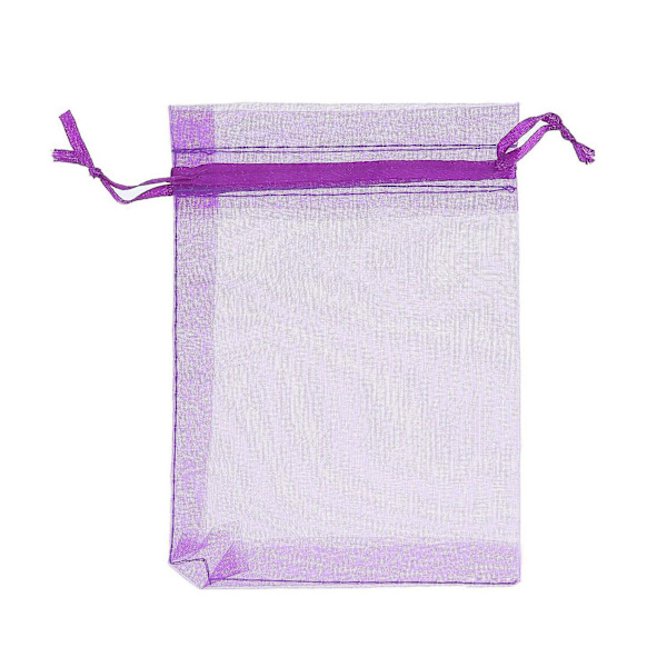 150 stk. 4 x 6 tommer organza gaveposer med snørelukning til smykker, bryllupsfest, gaveposer (multi