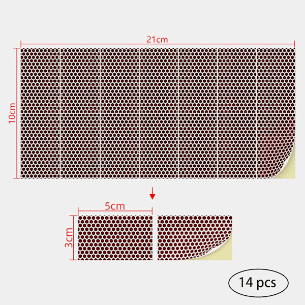 Självhäftande Tändsticksdekaler (5x3cm) - (14-pack)