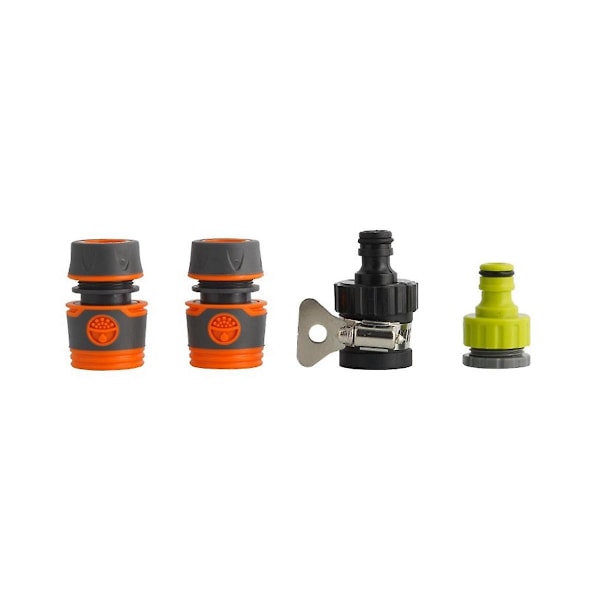 2 Set Hållbara Universal Vattenkran Adapter Plast Slangkoppling Slang Bevattning Trädgård Passar För 1