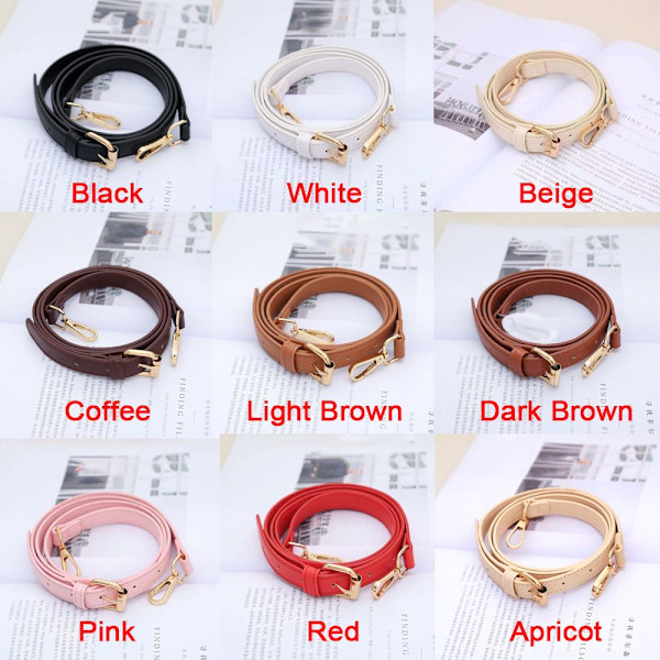 PU-läder axelväska. Väskhandtag. DIY ersättningshandtag light brown