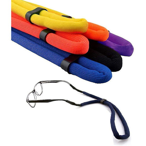 6 stk Sports Eyeglass Strap Rope Eyeglass Chain Floating Foam Eyewear Retainer