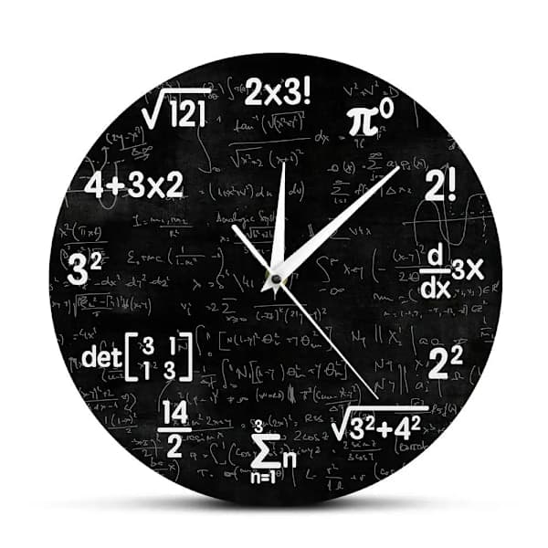 Matematiikka Seinäkello Matematiikka Kello Valmistujaislahjat Varten