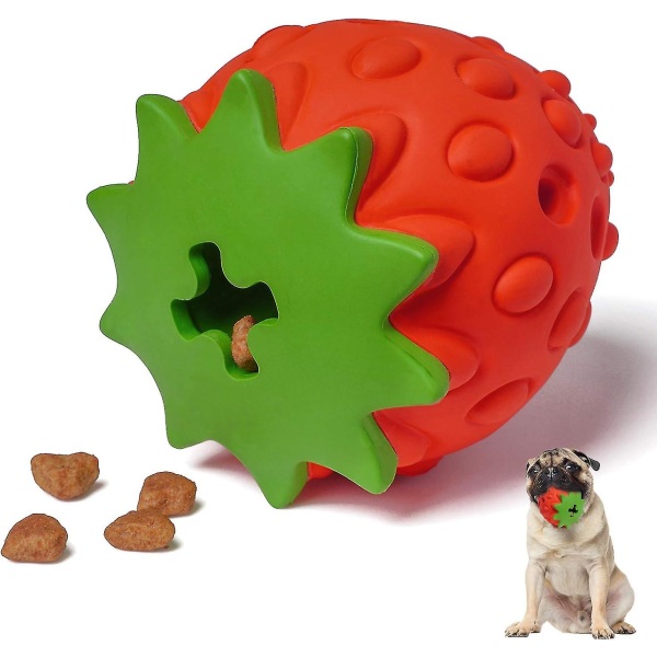 Pet Rubber Chew Toys Food Dispensing Dog Toys To Clean Teeth Iq Therapy Ball Toys