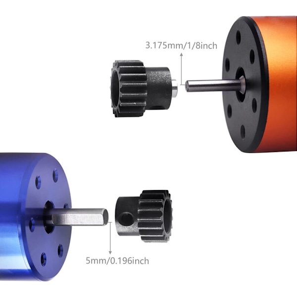 54T 32 Pitch Metallstål 3956 Växel med 15T 17T 19T Drev Växelsatser för 1/10 Slash 4WD/2WD Summit E-