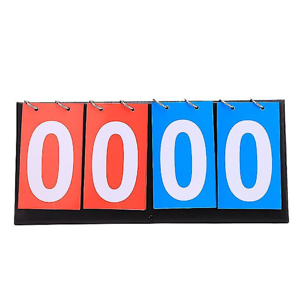 4 Digit Sports Scoreboard, Sports Scoreboard, Portable Score Flipper Scoreboard 0-99 For Volleyball/basketball/table Tennis