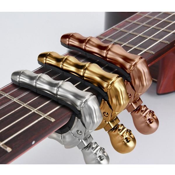 Gitar Capo Skull Capo For Akustisk Elektrisk Gitar Skjelett Hode Ukulele Capo For Banjo Mandolin B