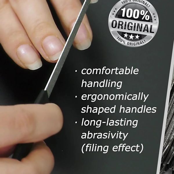 2PCS 6 tum rostfritt stål metall nagelfil för fingernaglar, tånaglar, skrapning, förstärkning, fingermanikyrfil