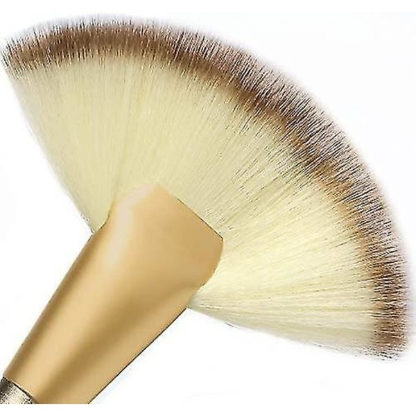 1 stk. Babysbreath Slim Fan Makeup Brush Blending Highlighter Shine To Contour Powder