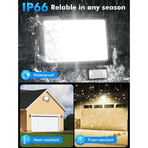 200W LED Floodlight 20000LM IP66 Vandtæt Udendørs Spotlight til Have Garage
